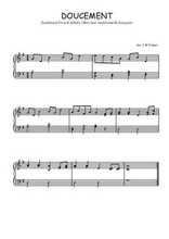 Téléchargez l'arrangement pour piano de la partition de Traditionnel-Doucement en PDF